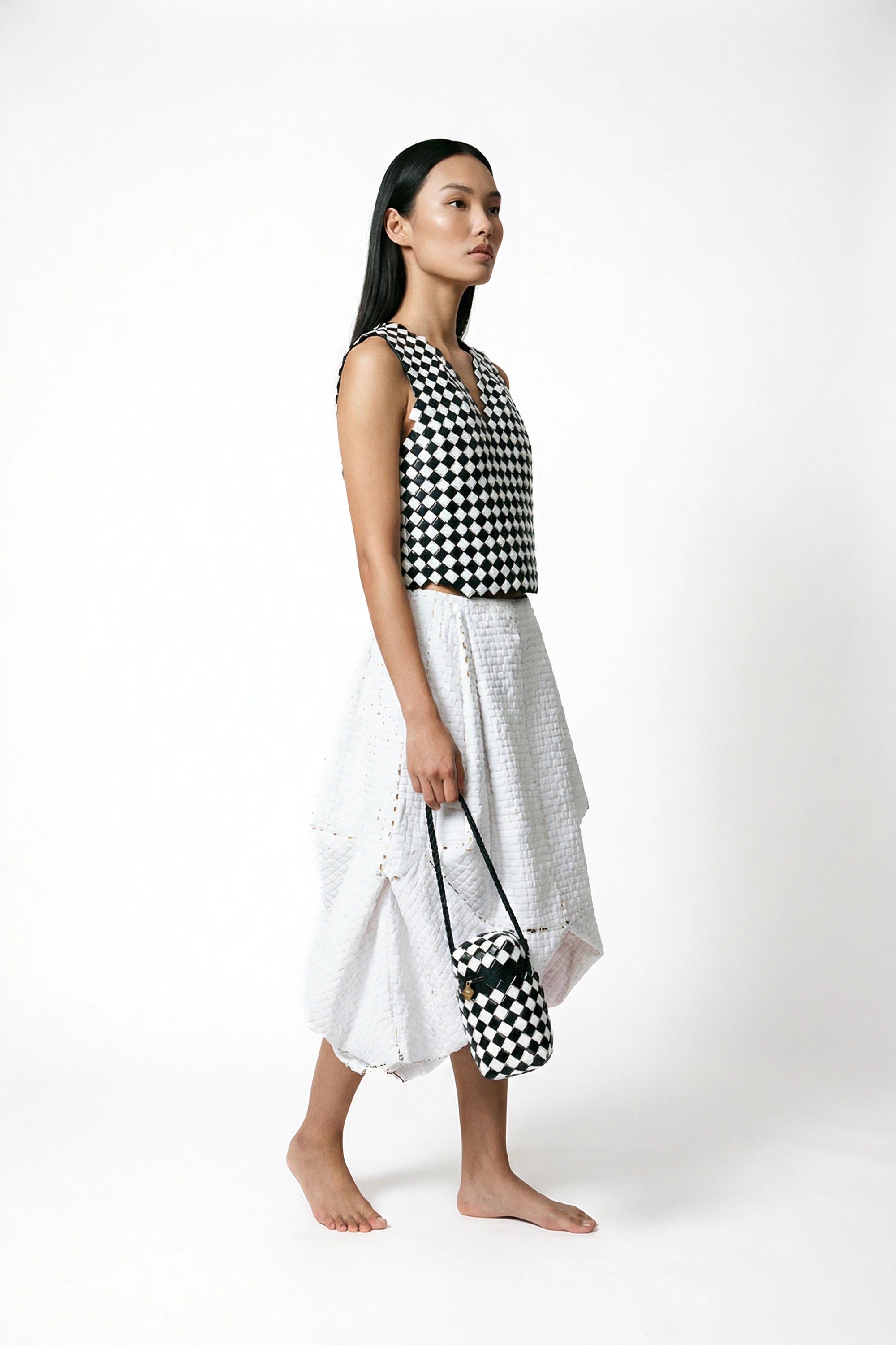 Modular Art Couture Set in Reclaimed Milk Packaging