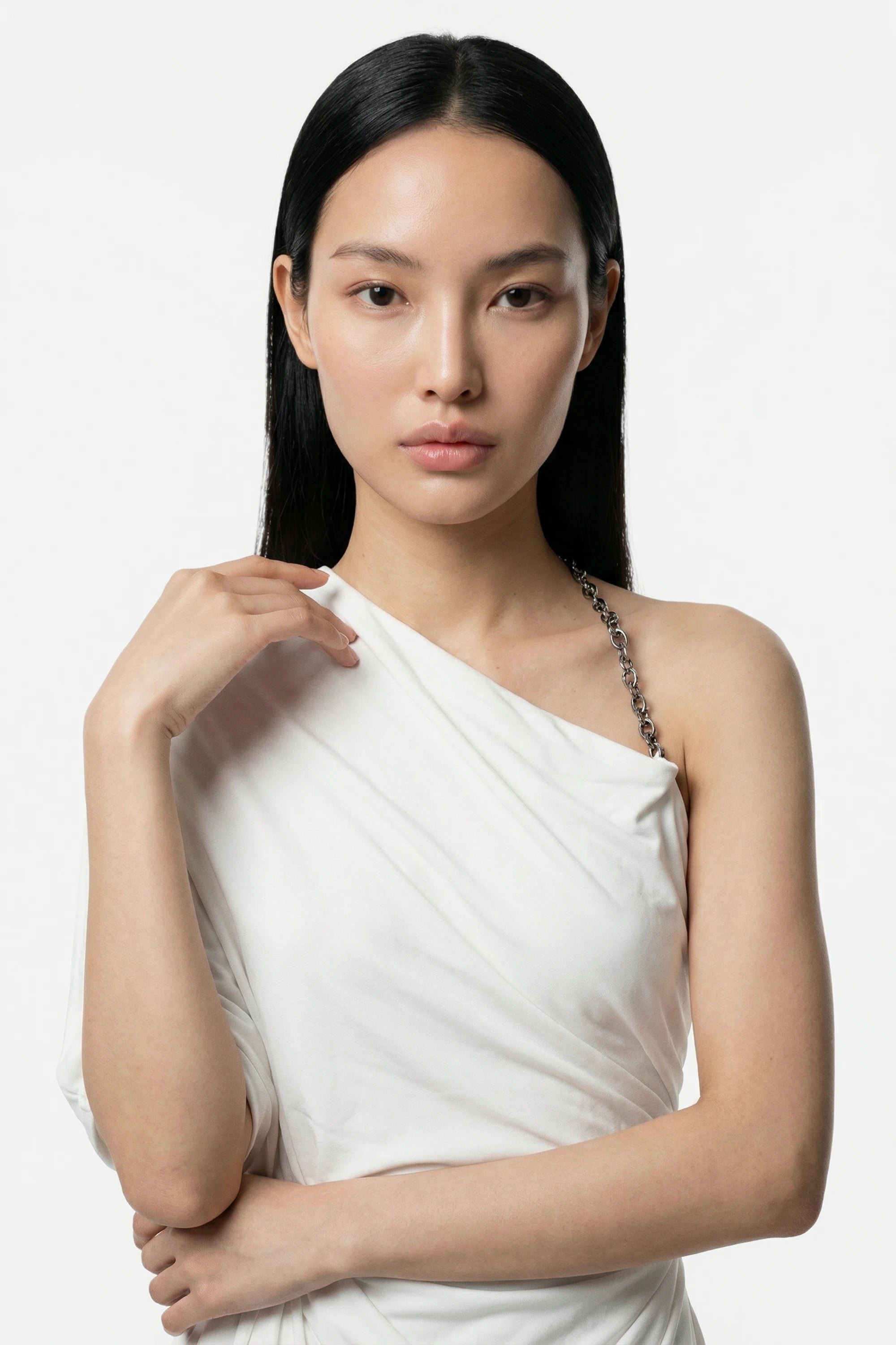 White Greek style dress