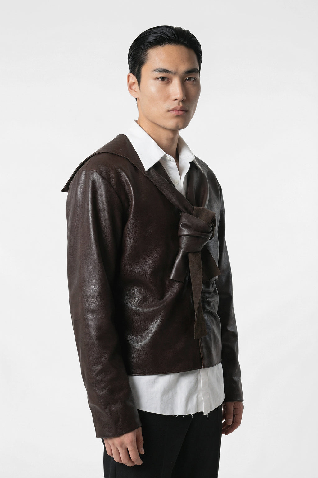 Leather Sweater