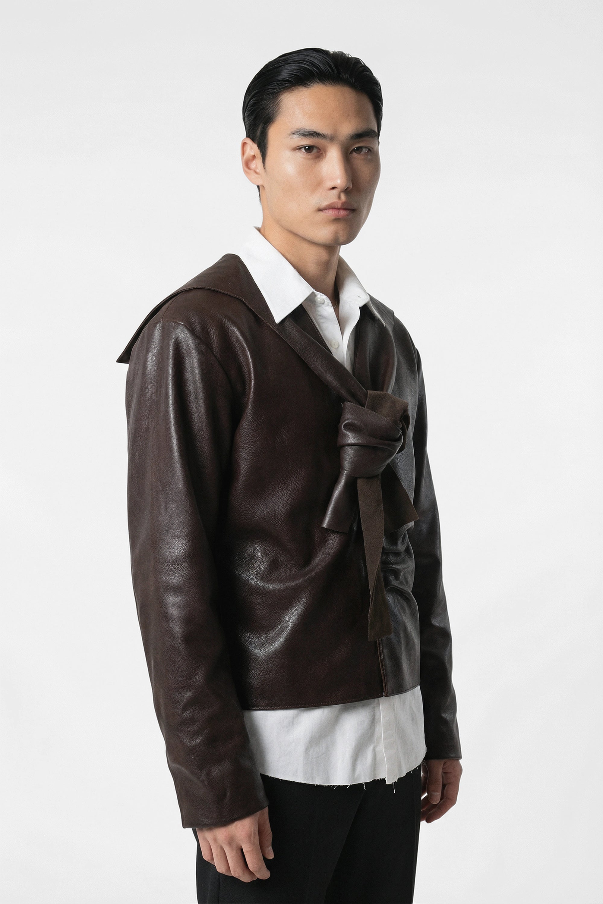 Leather Sweater