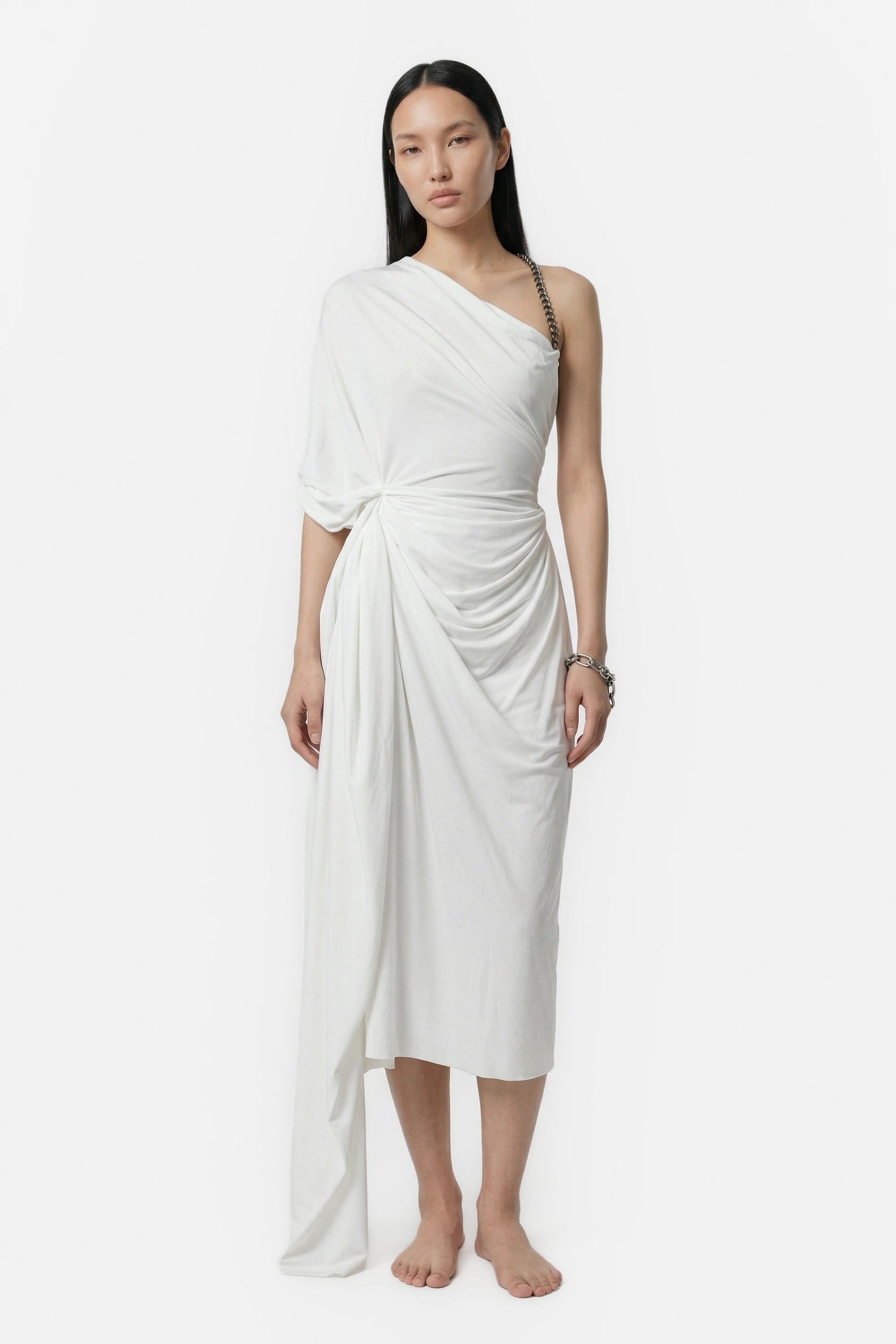 White Greek style dress