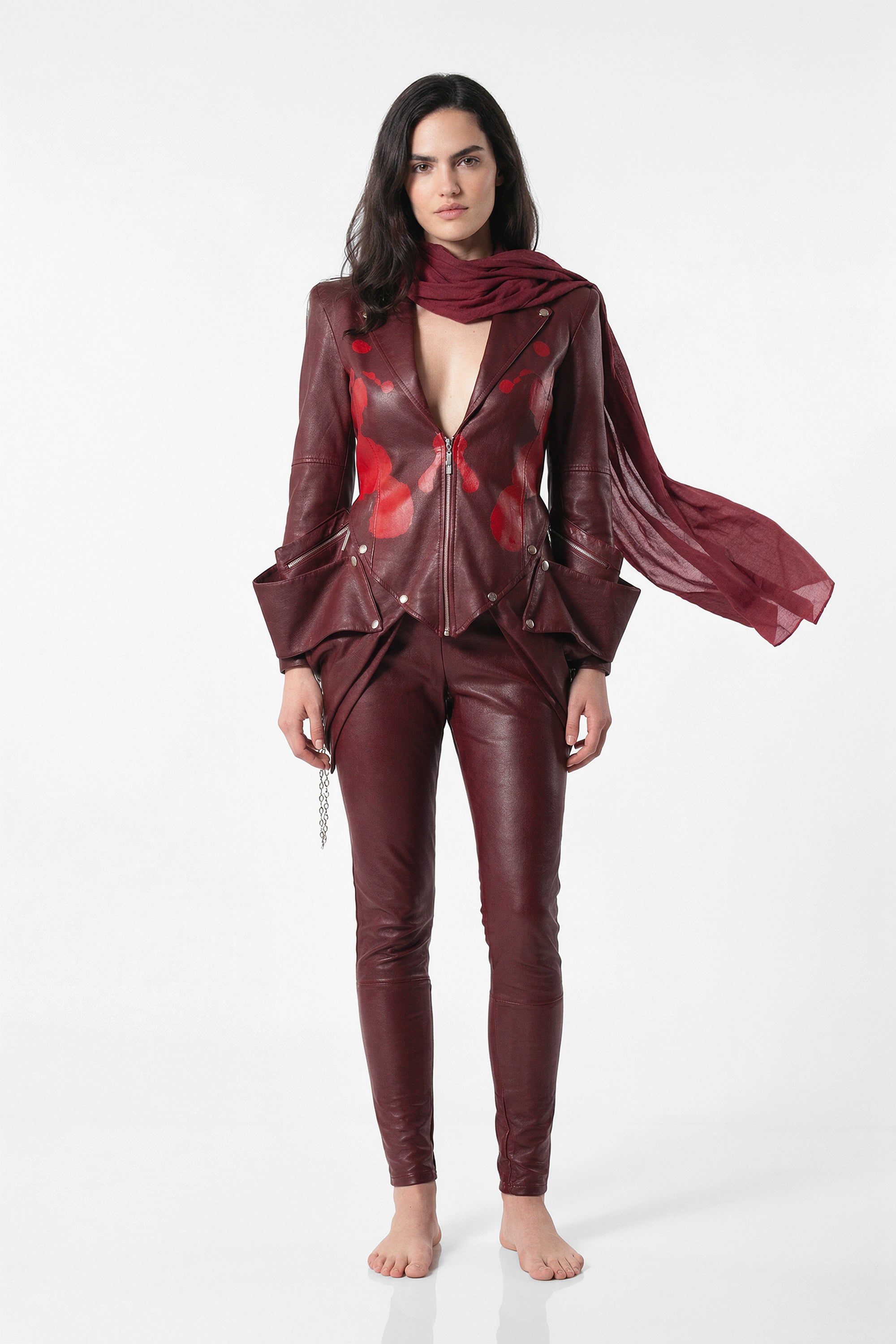 Structured Burgundy Jacket