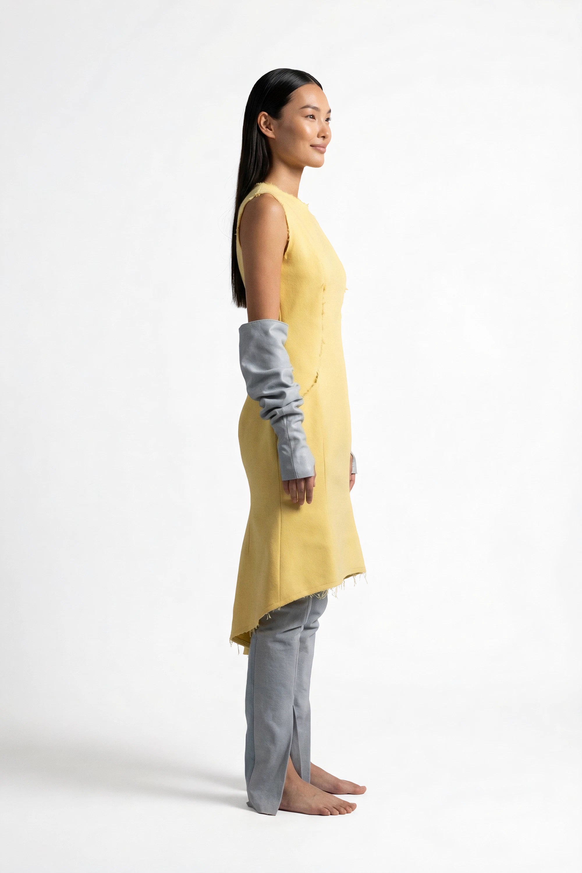 Butter Sculpt Dress & Dove Split Pant Set