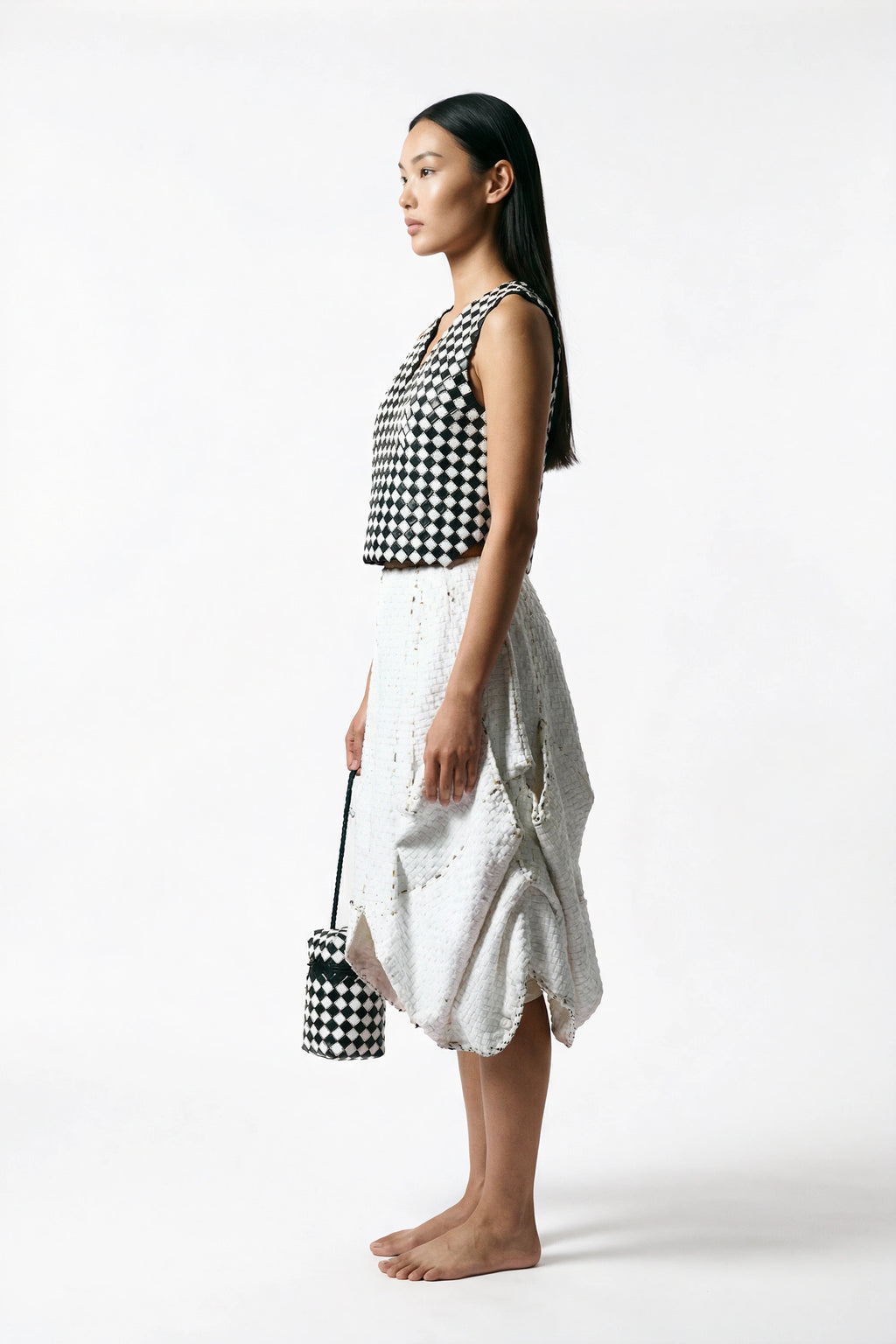 Modular Art Couture Set in Reclaimed Milk Packaging