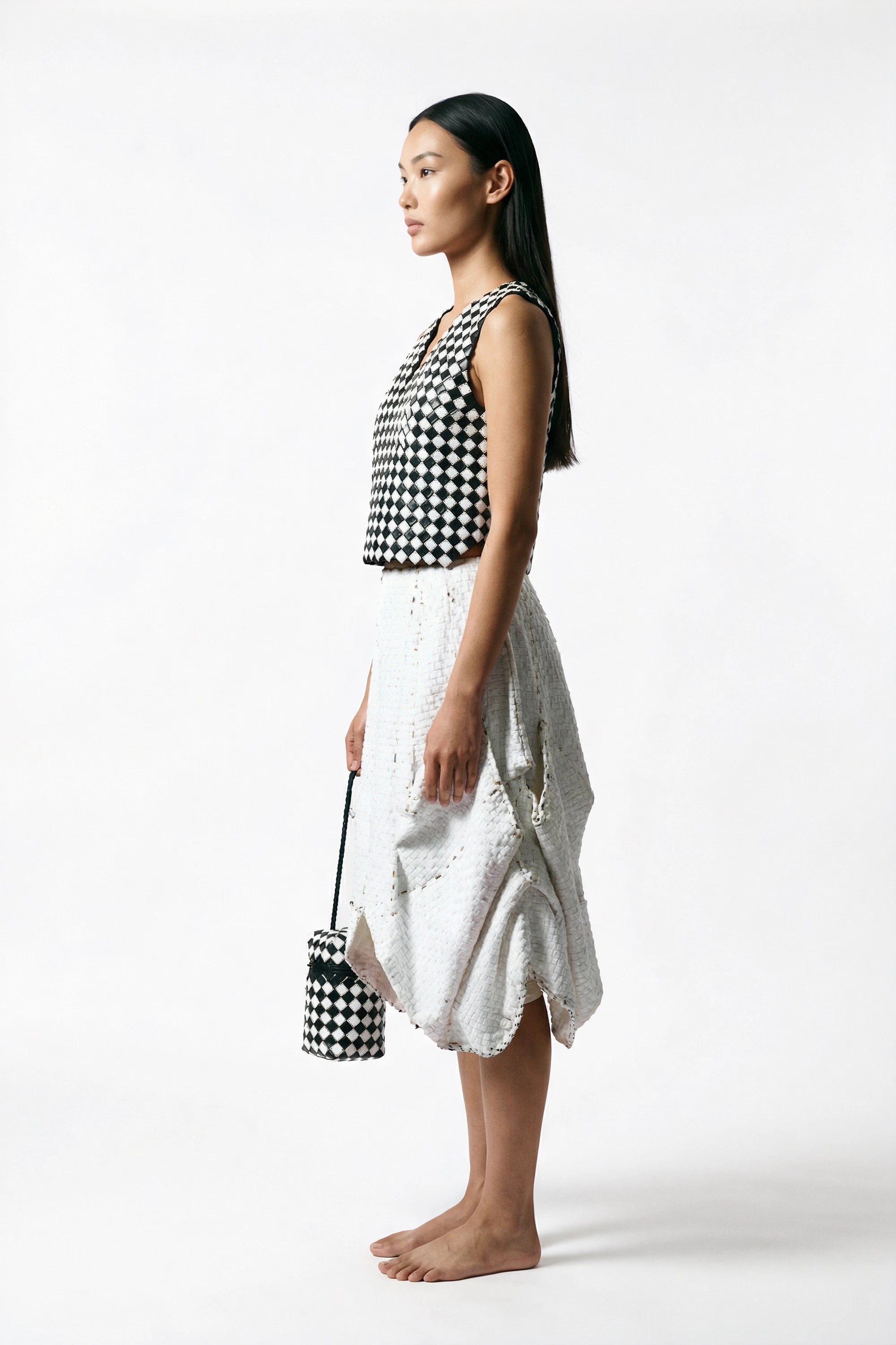 Modular Art Couture Set in Reclaimed Milk Packaging