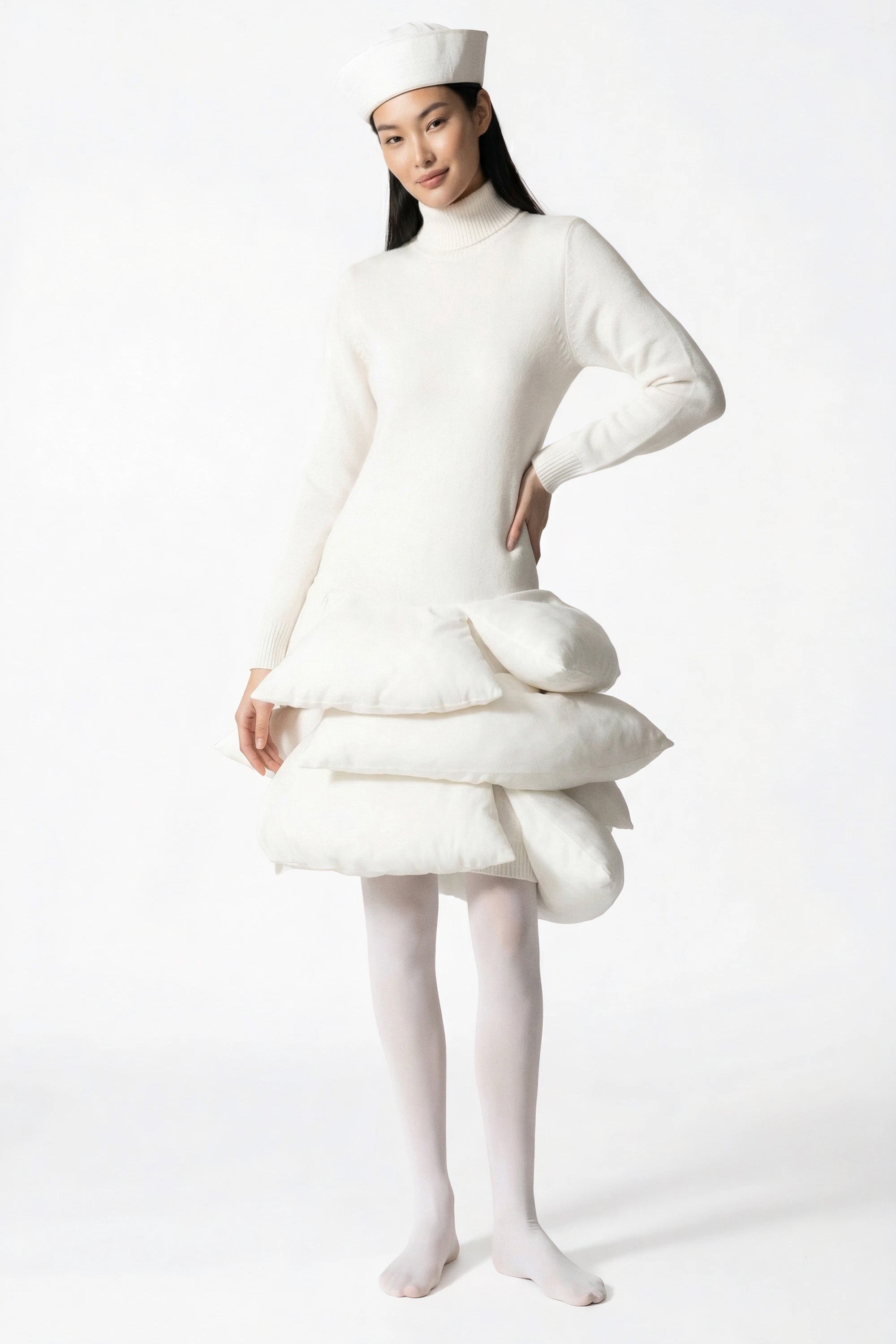 Pillow Silhouette Knit Dress
