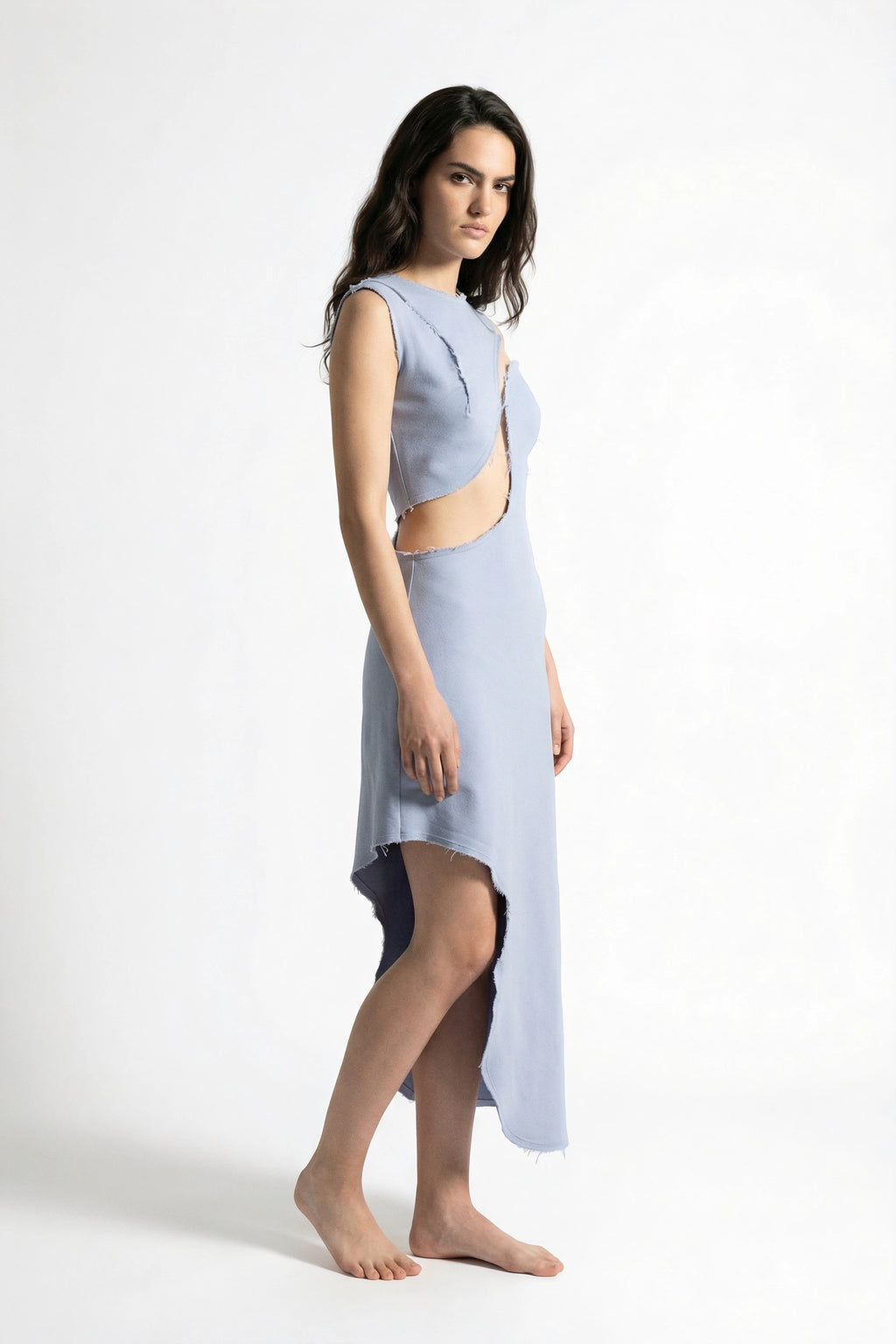 Frayline Cutout Dress