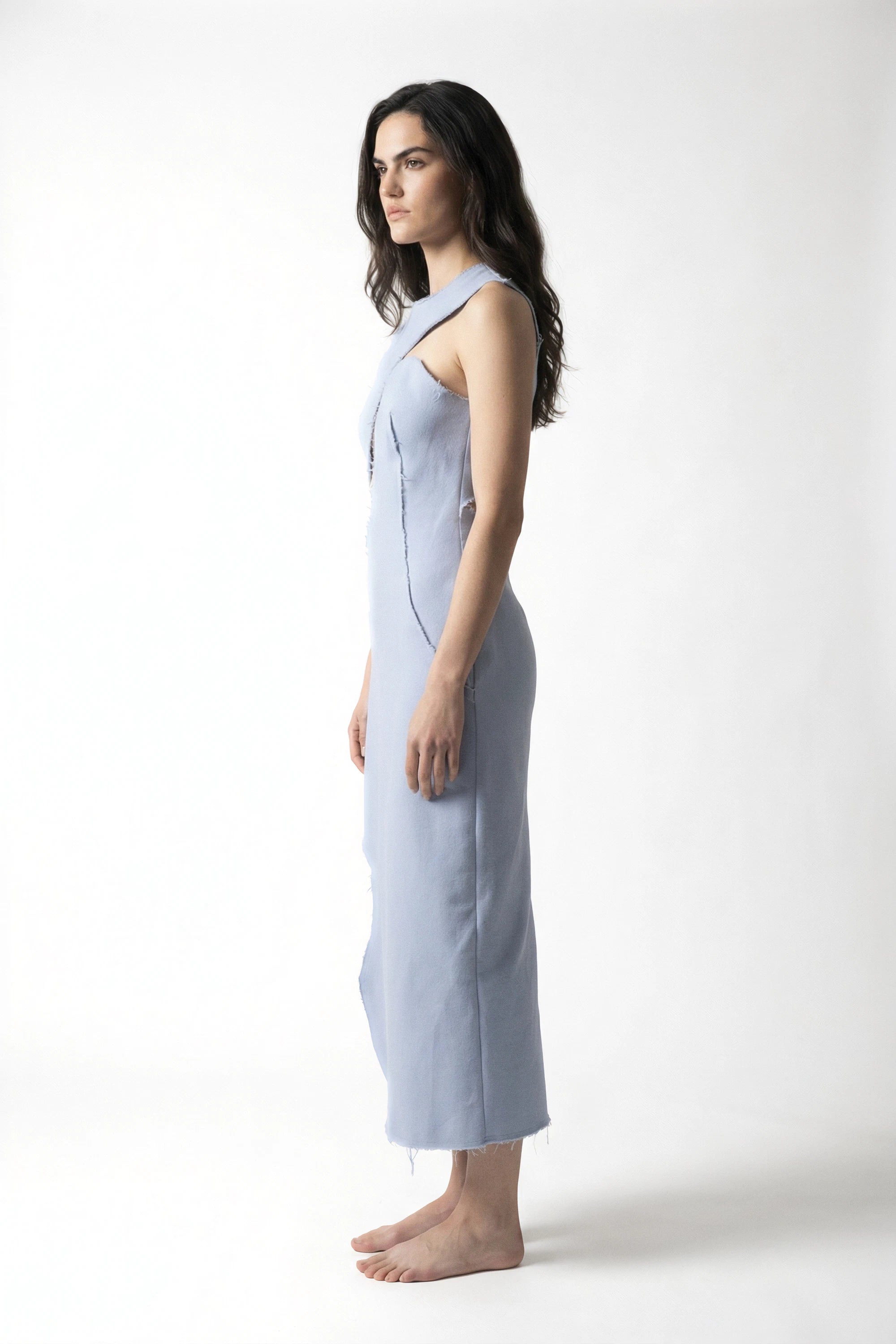 Frayline Cutout Dress